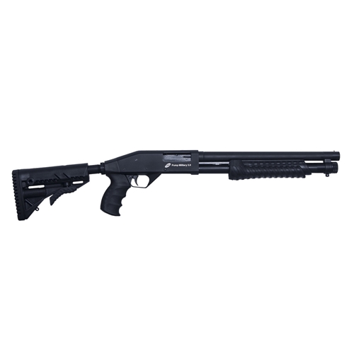 ESPINGARDA CBC MILITARY 3.0 CORONHA RETRATIL CAL. 12 GA 5 TIROS 14 OXIDADO