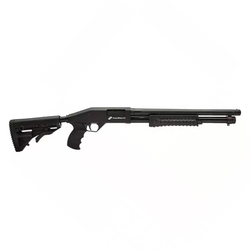 ESPINGARDA CBC MILITARY 3.0 CORONHA RETRATIL CAL. 12 GA 5 TIROS 16 OXIDADO