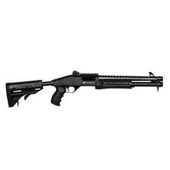 ESPINGARDA CBC MILITARY 3.0 FULL CORONHA RETRATIL CAL. 12 GA 5 TIROS 14 OXIDADO