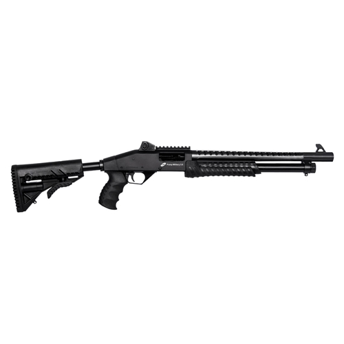 ESPINGARDA CBC MILITARY 3.0 FULL CORONHA RETRATIL CAL. 12 GA 5 TIROS 16 OXIDADO
