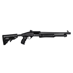 ESPINGARDA CBC MILITARY 3.0 FULL CORONHA RETRATIL CAL. 12 GA 5 TIROS 16 OXIDADO