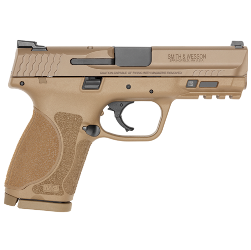 PISTOLA S&W M&P9 M2.0 FDE OPTICS READY CAL. .9MM 15 TIROS 4 BEGE AREIA
