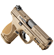 PISTOLA S&W M&P9 M2.0 FDE OPTICS READY CAL. .9MM 15 TIROS 4 BEGE AREIA