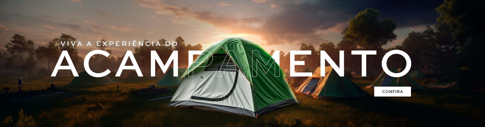 Banner home acampamento