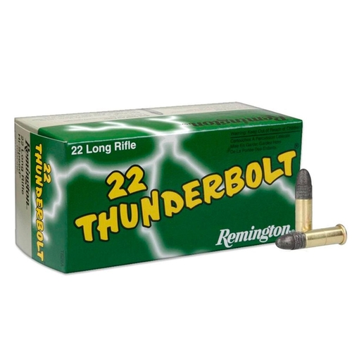MUNICAO REMINGTON CAL 22 LR HV THUNDERBOLT 40GR RN CX 50